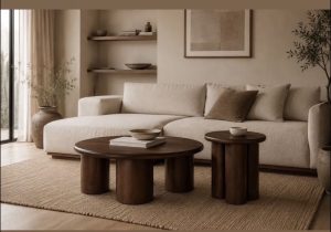 TABLE EN BOIS  DE MANGUIER NATUREL40X40X50