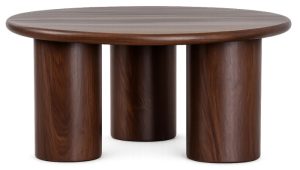 Alternative view of TABLE EN BOIS  DE MANGUIER NATUREL 80X80X35cm