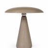 Lampe tactile rechargeable taupe 26x23cm
