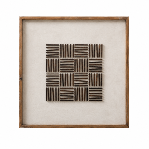 TABLEAU BOIS RECYCLÉ PIN 62X4X62 3D