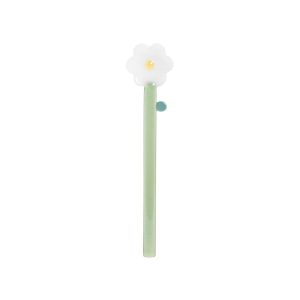 Cuillère en verre motif fleurs