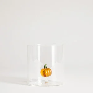 Verre motif citrouille