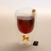 Verre double paroi motif chien