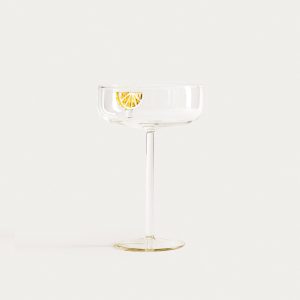 Verre motif citron