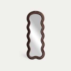 Miroir marron bouclette ondulé, 160 × 60 cm