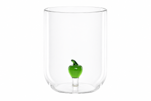 VERRE BOROSILICATE 8X8X10 380ML FRUIT 3D