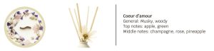 Alternative view of 375g Bougie parfumée avec boite en céramique- COEUR AMOUR