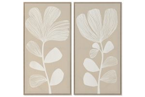 Alternative view of TABLEAU LIN PS 42,5X2,8X82,5 FLEUR RELIEF