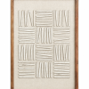 TABLEAU BOIS RECYCLÉ PIN 42X4X62 3D BLANC