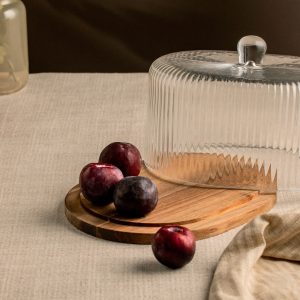 Plateau avec support en acacia | 18,5x27 cm