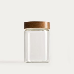 Contenant | BOIS | avec couvercle en acacia, moyen | 850 ml