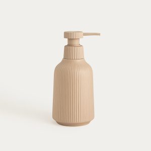 Distributeur | côtelé, beige | 8,5 x 13 x 18,5 cm
