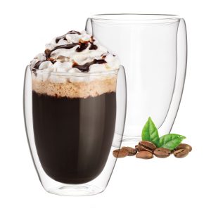 Ensemble de verre -2 pièces avec double paroi