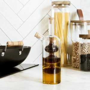 Bouteille en verre pour vinaigre- huile