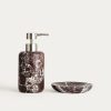 Distributeur | en marbre bordeaux | 7,5 x 16,8 cm